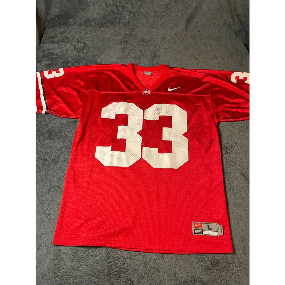 VTGMen’s Nike Ohio State Distressed #33 Jersey